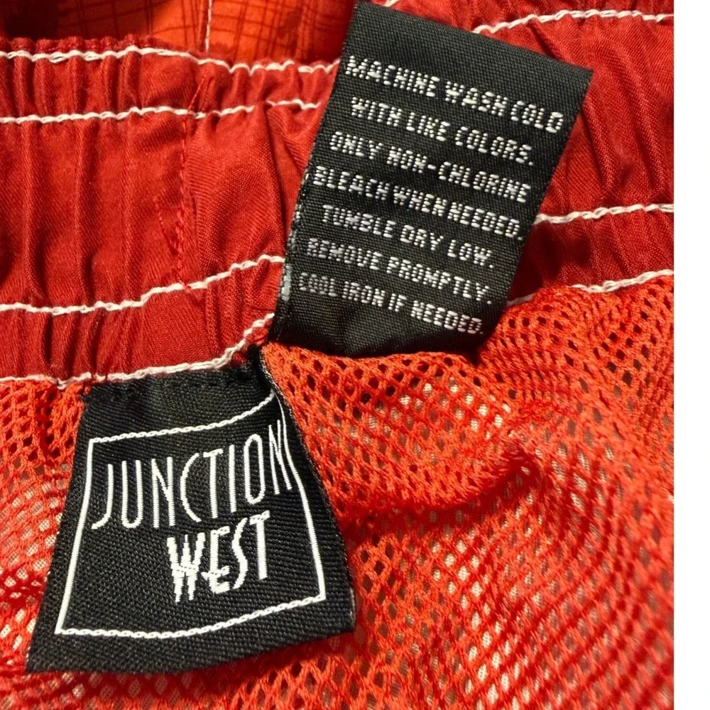 Junction West Orange Palm Tree‎ Cargo Board Shorts XL Beach Resortwear 101-10